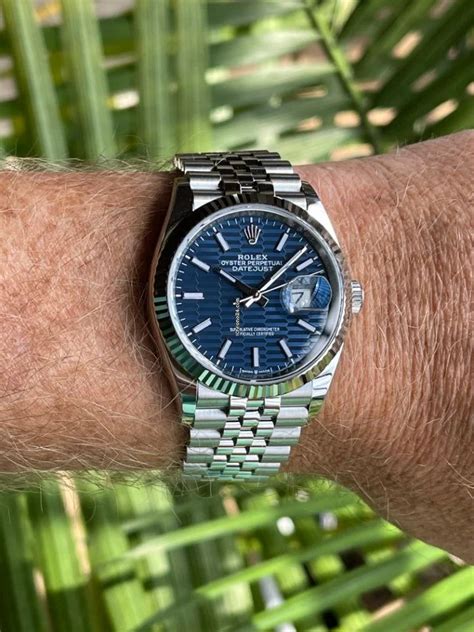 rolex datejust stahl 36mm|rolex datejust 36mm on wrist.